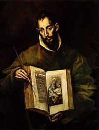 El Greco: Święty Łukasz, olej na płótnie, 1602-1607
