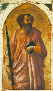 Masaccio: Święty Paweł, temperan drewnie, 1426