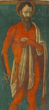 Mateo di Giovanni: Święty Bartłomiej, tempera na desce, ok 1480r.